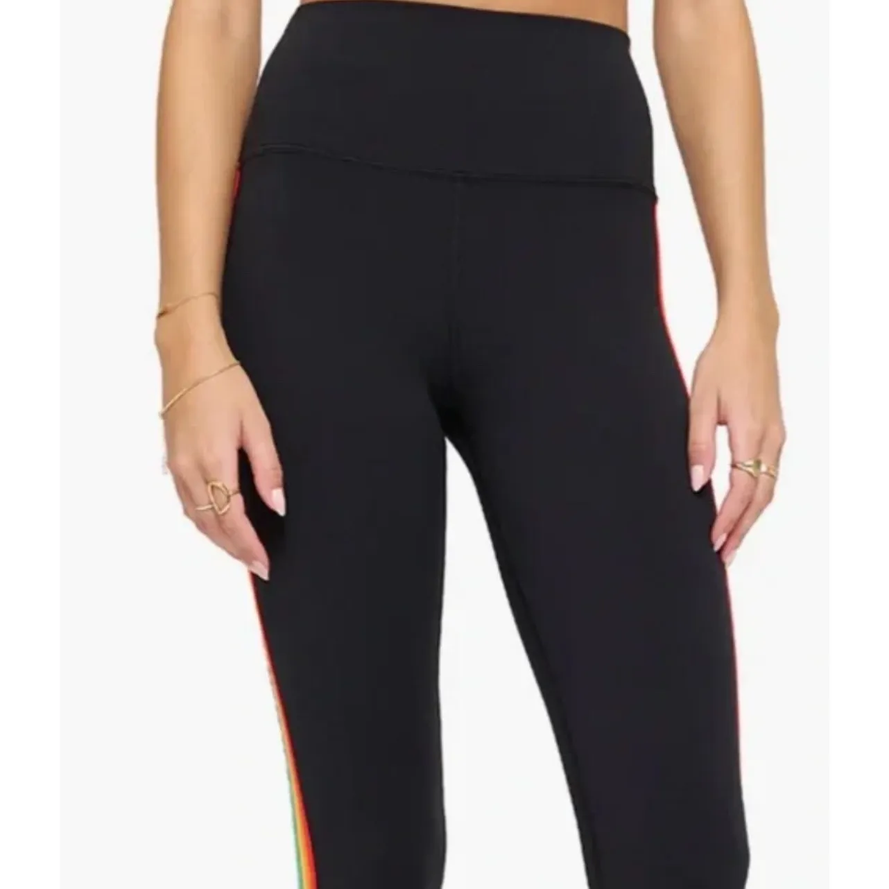 Spiritual Gangster Ada Rainbow‎ Dreamtech 7/8 High Waist Leggings Size Small - Image 4