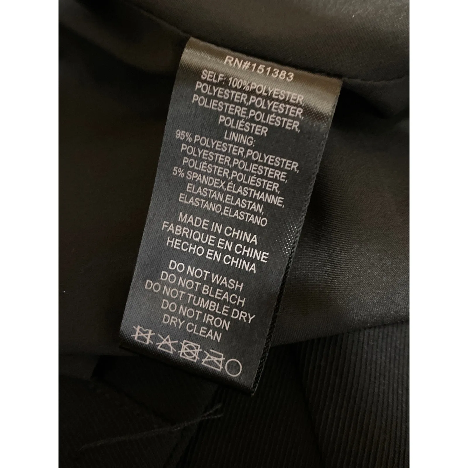 Current Air Womens Black Collared One Button Long Sleeve Blazer Coat Jacket XS - Image 4