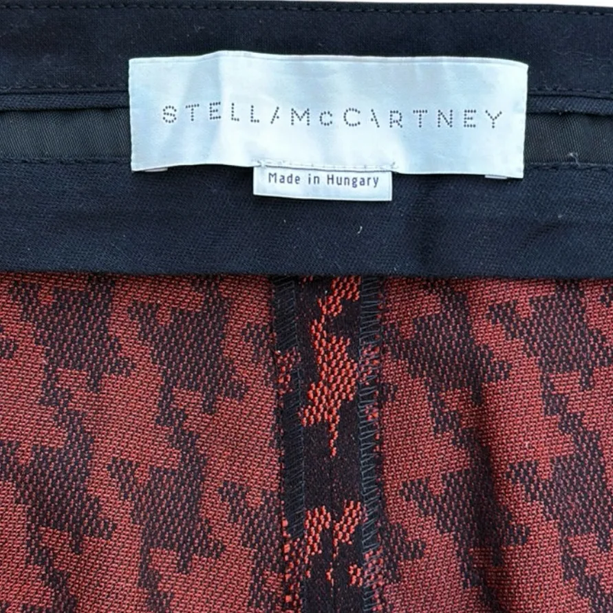 EUC Stella McCartney Houndstooth Zipper Punk Pants Medium Retail $990.00 - Image 6