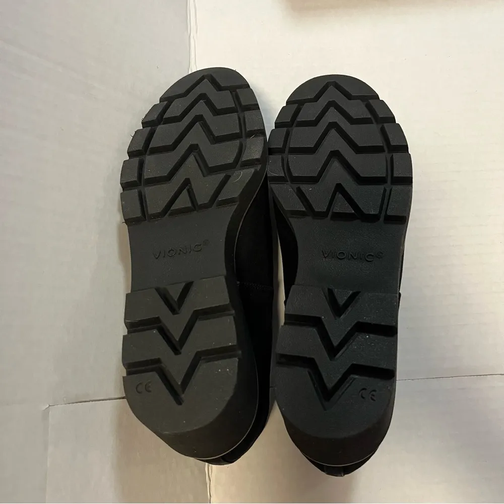 Vionic Willa Wedge Loafer in Black Suede Sz 12 M NEW in Box Women’s - Image 10