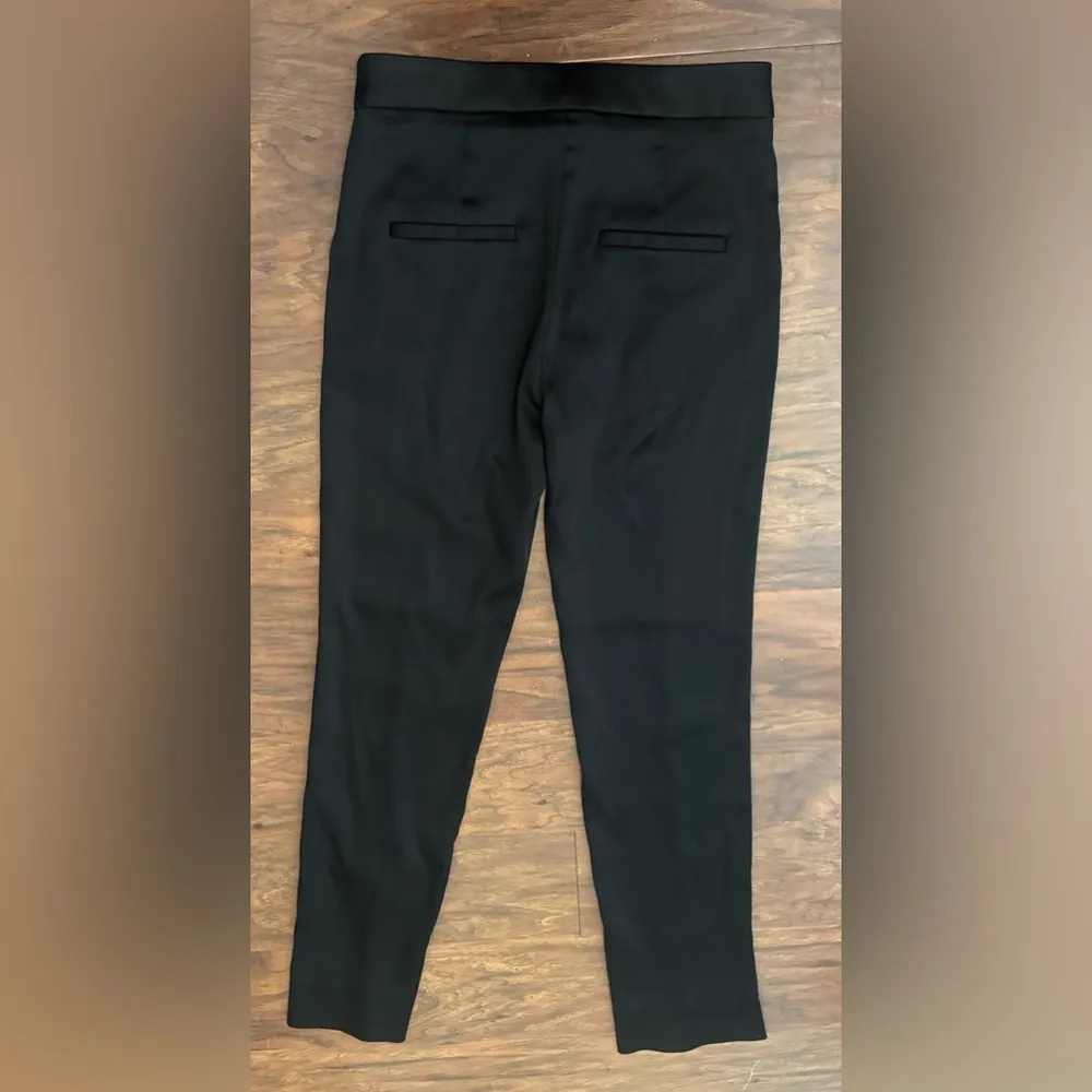 Veronica Beard ankle stretch-satin slim-leg pants Dressy Evening Size 4 - Image 2