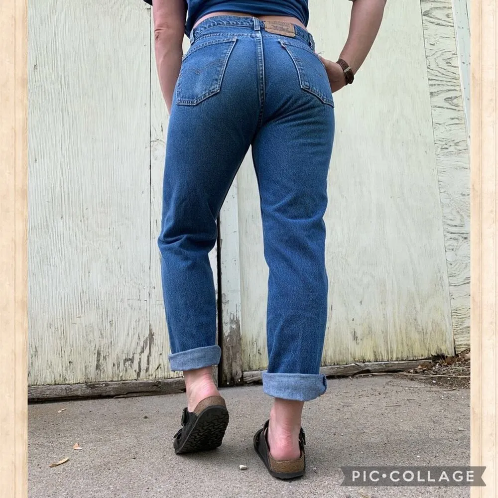 Vintage 80s Levi’s orange tab 505 jeans 36x30 original fit straight leg - Image 6