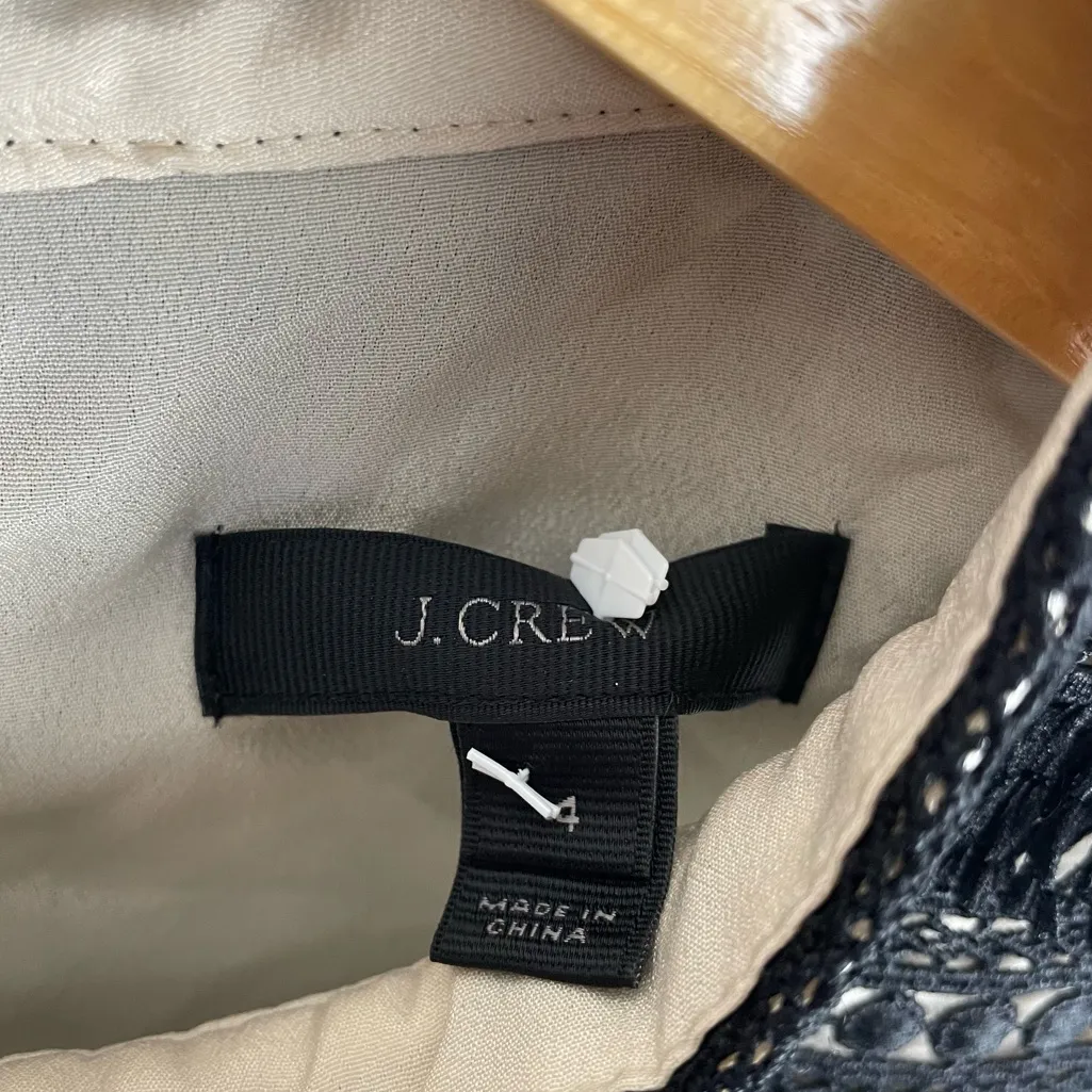 J. Crew Sleeveless Fringe Cocktail Sheath Dress - Image 3