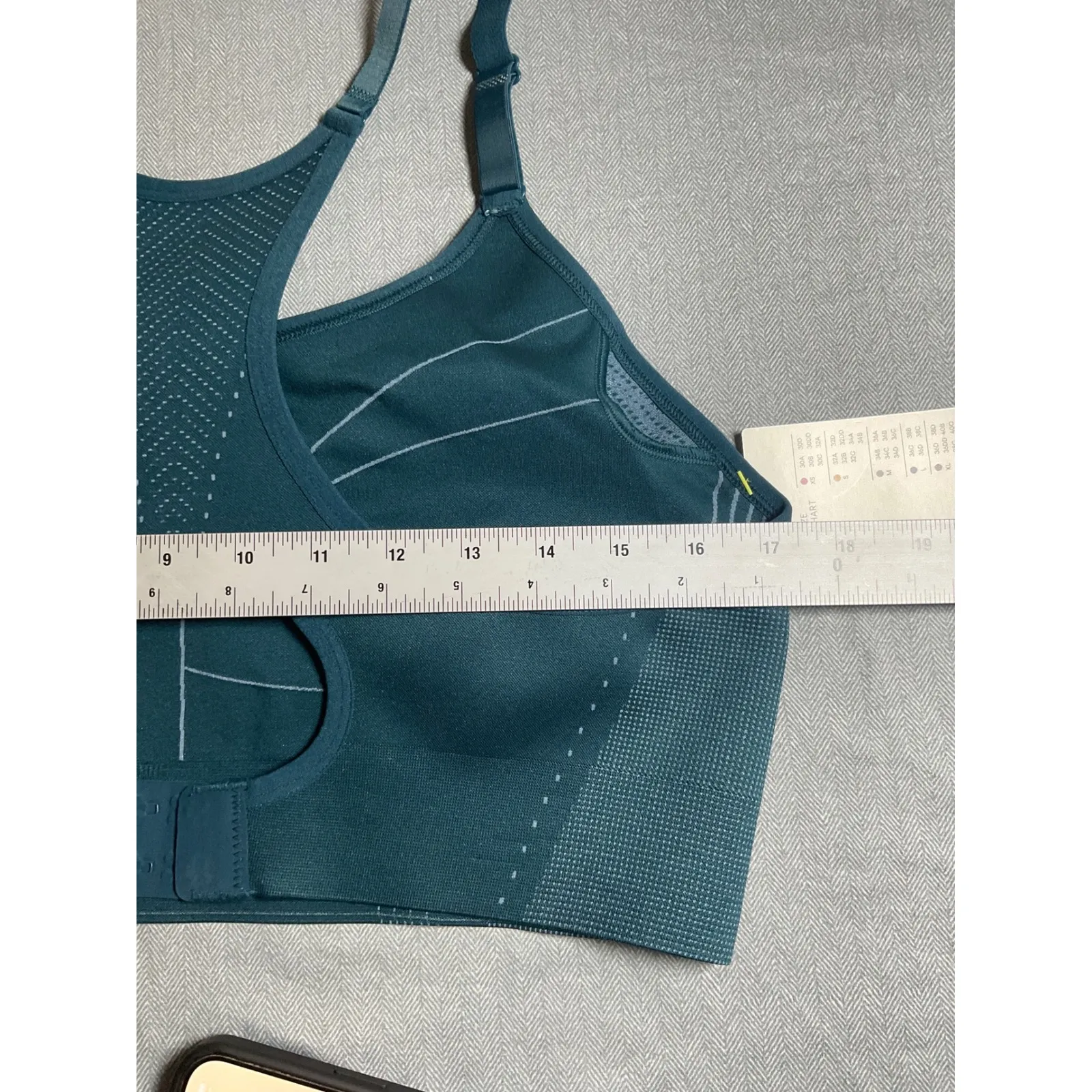 All In Motion XXL Seamless Bonded Rib‎ Bra Navy Blue Hybird Sports Activewear - Image 5