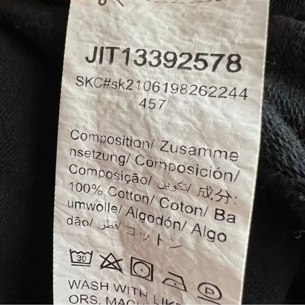 Los Angeles California Black 3/4 Sleeve Cutoff Black T - Image 4