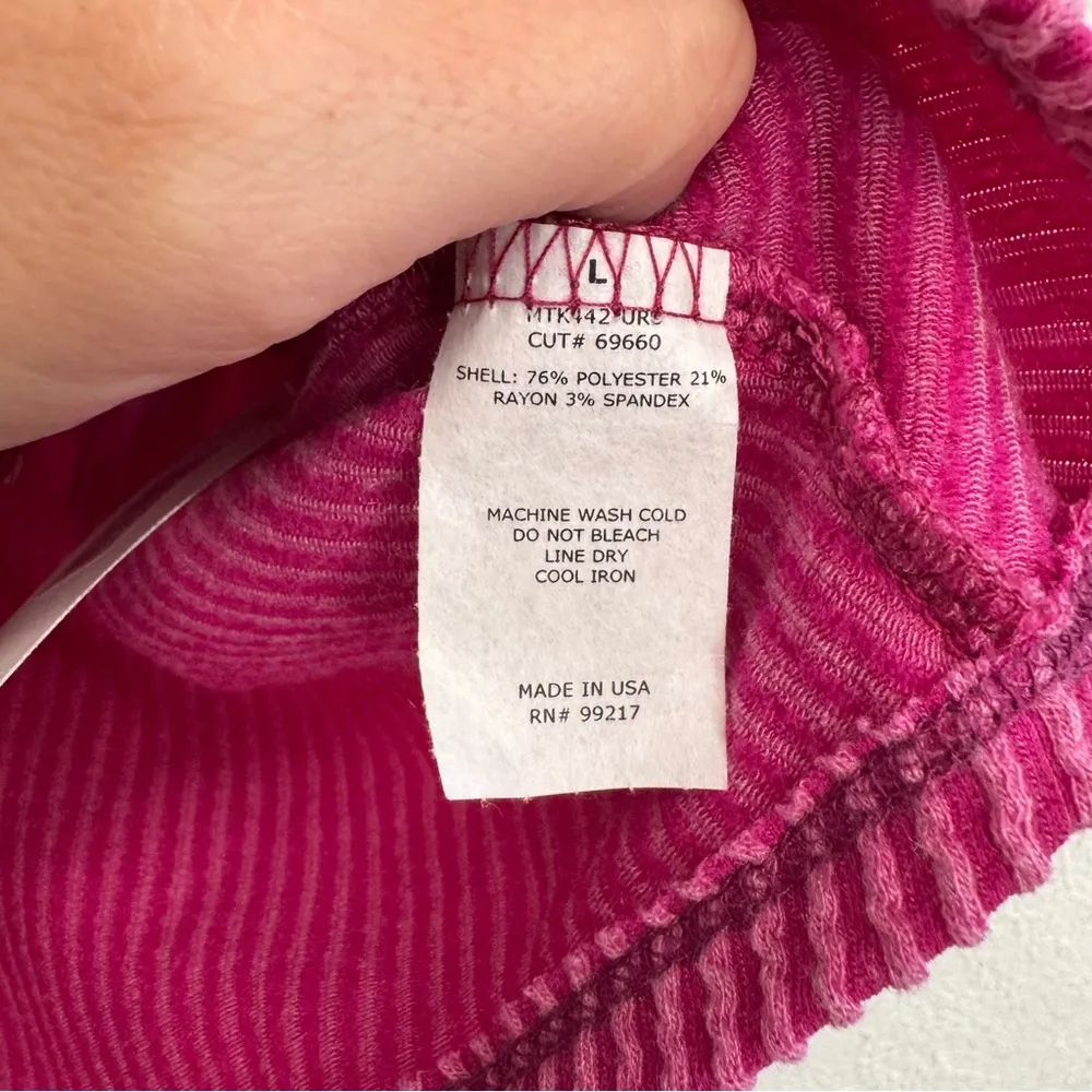 NEW Moa Moa Boutique Fuchsia Corded Corset Cut Tank Top Size Large - Image 5