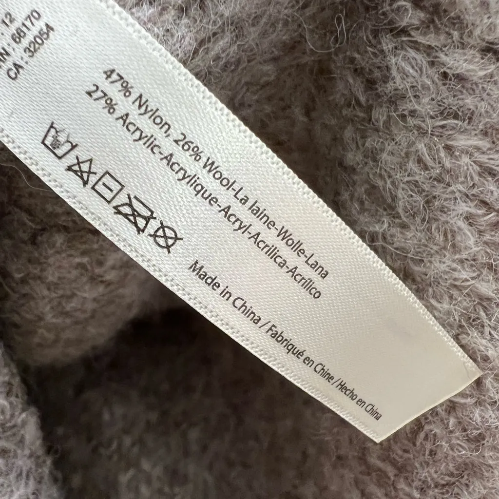 Free People Womens Oversized Cardigan Sweater XS/S  Grey Boho Shawl Collar cozy - Image 4