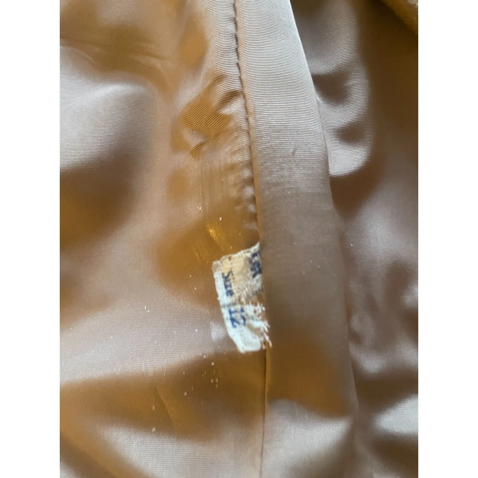 Vintage 60s Highlander Camel Tan Suede Blazer Jacket Womens Preppy Western 12 - Image 3