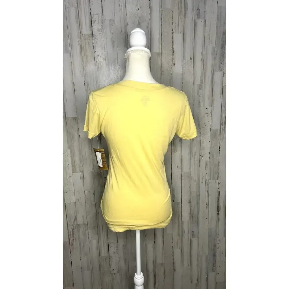 NWT Rivalry Threads Wake Forest NCAA‎ Women's V-Neck Tee Old Gold Size Small - Image 3