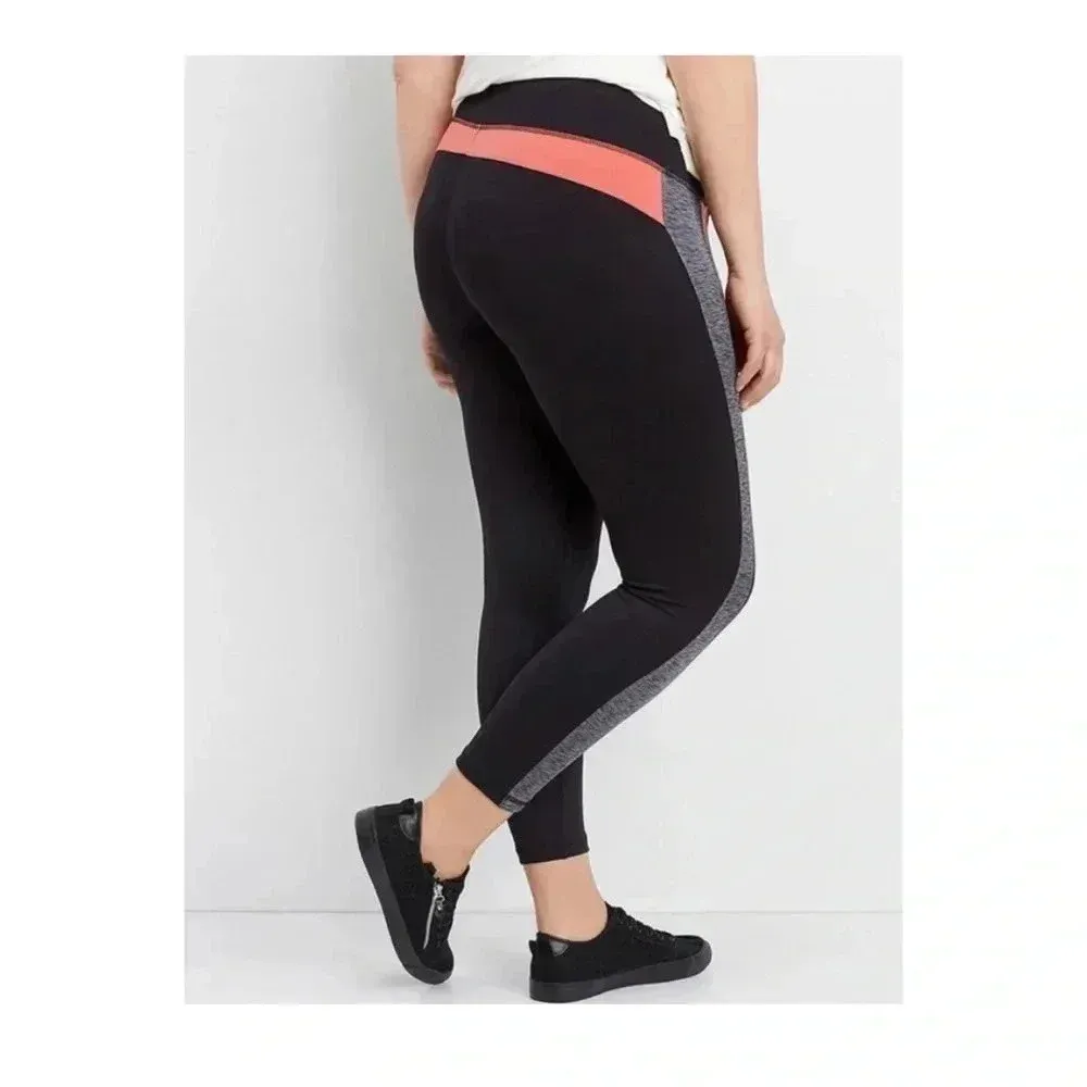 🆕NWOT Maurices Color Block Leggings S🆕 - Image 2