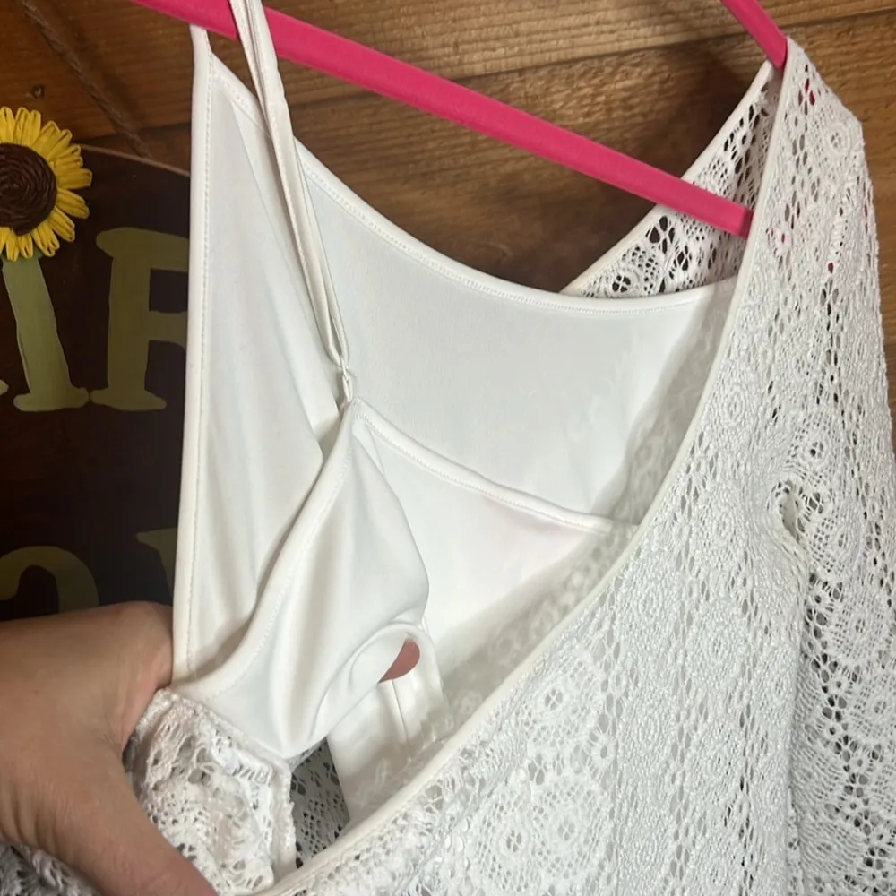 Lilly Pulitzer Topanga Crochet Knit Midi Dress White Beach Lace Bridal Resort - Image 7