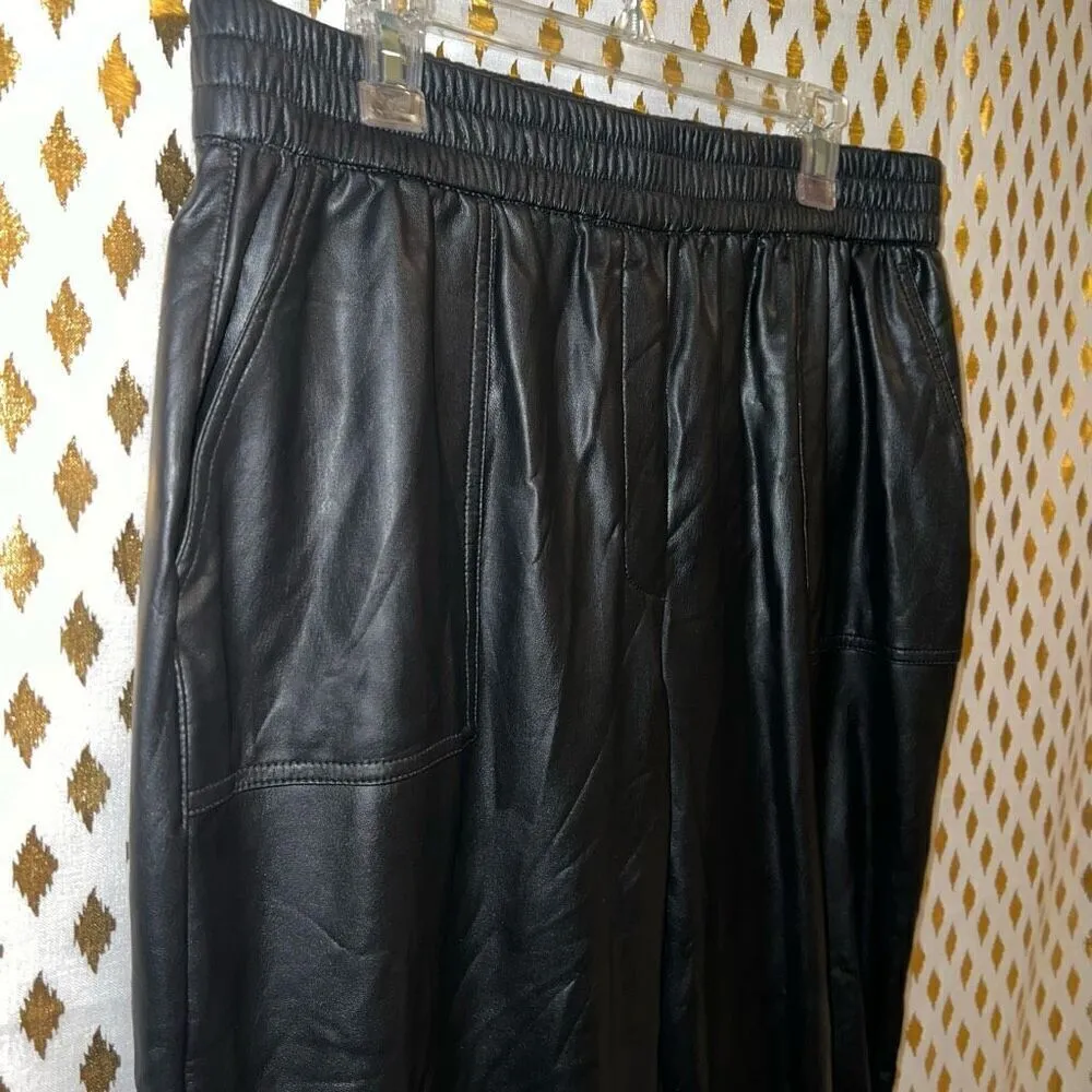 Express Leather joggers size L - Image 2