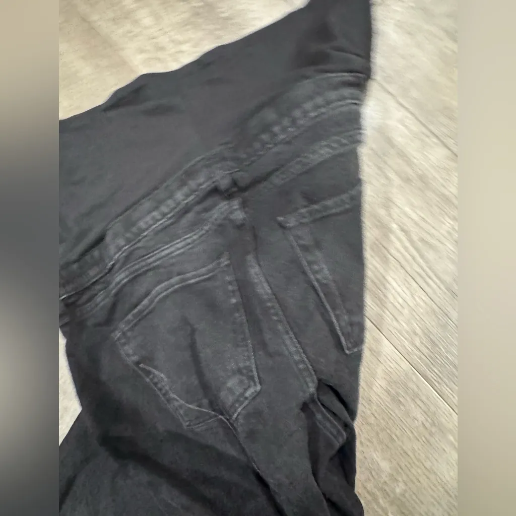 Mango Black Denim wide leg maternity Jeans - Image 11