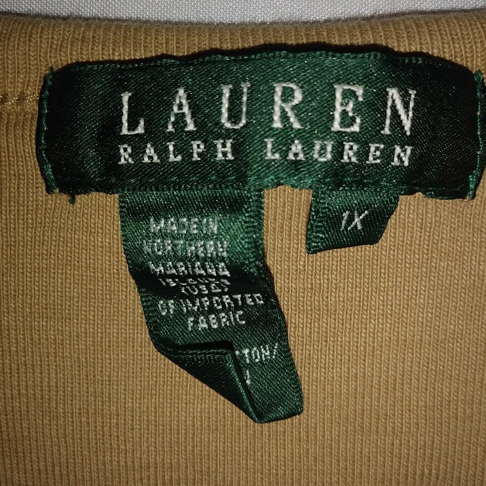 Ralph Lauren L Vintage Gold Beaded Tank Top - Image 2