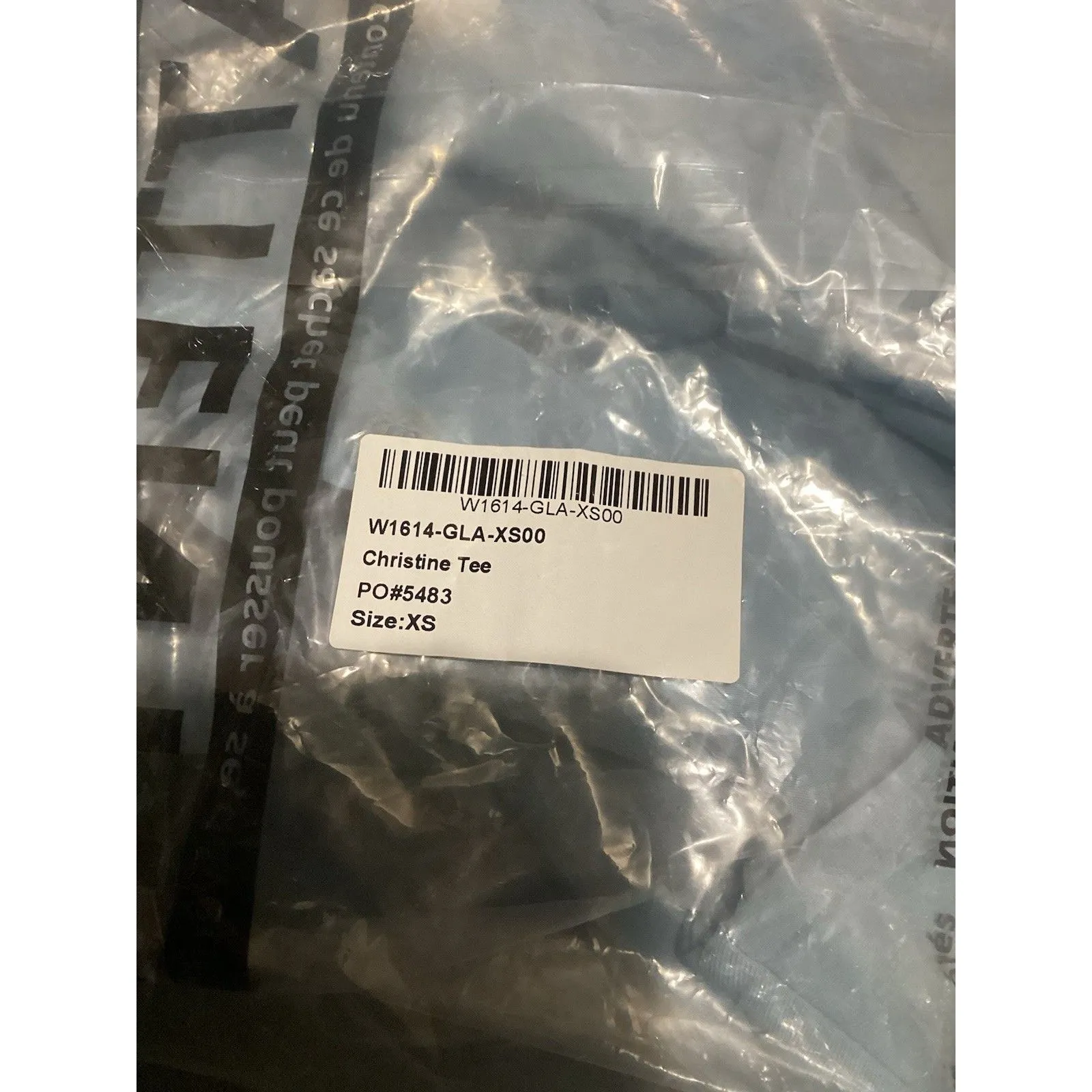 Betabrand Light Blue Short Sleeve Pleated Front Womens Christine T-Shirt XS - Image 7