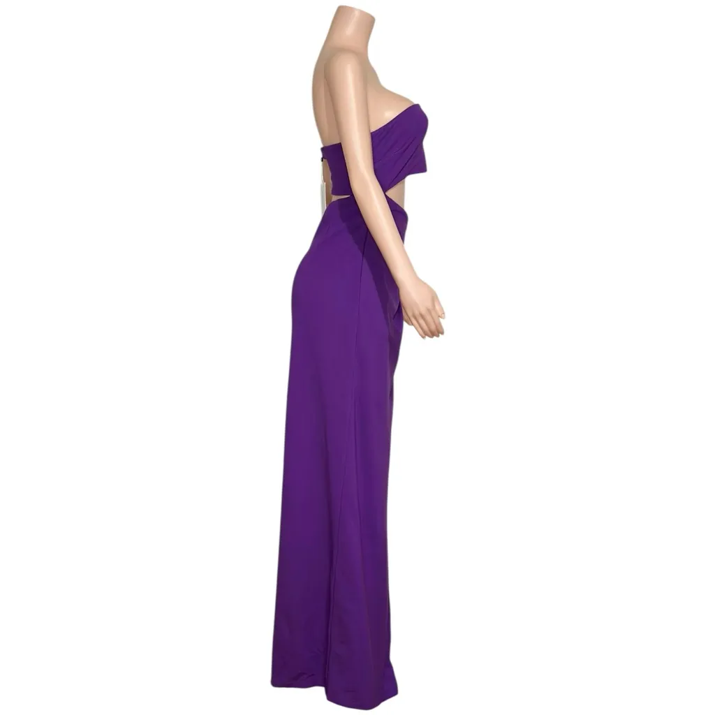 LOVERS + FRIENDS Montrose Strapless Cut-Out Maxi Dress, Purple, Large - Image 7