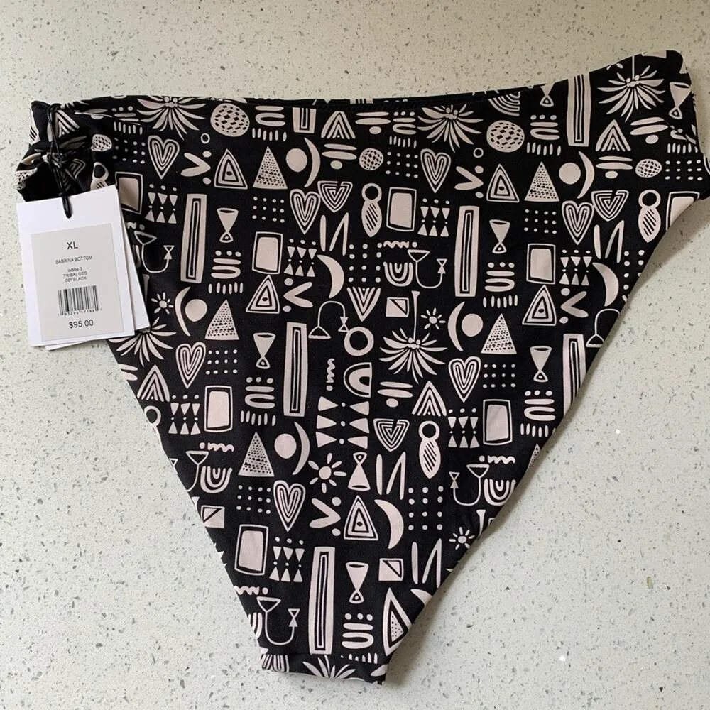 NWT Onia Sabrina High Waist Geo Bikini Bottoms XL - Image 9