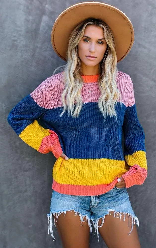 VICI Brady bunch Colorblock Knit Sweater  - Image 5