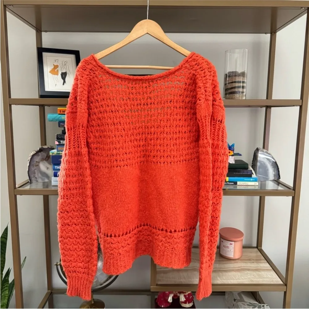 Free People Slouchy V Neck Sweater - Image 5