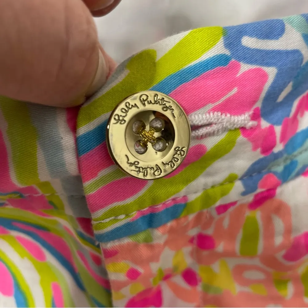 Lilly Pulitzer Callahan Short in Lovers Coral Reef Sz 4/161 - Image 8