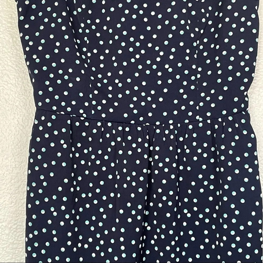 American Eagle Cap Sleeve Blue Polka Dot Mini Dress Size 00 - Image 5