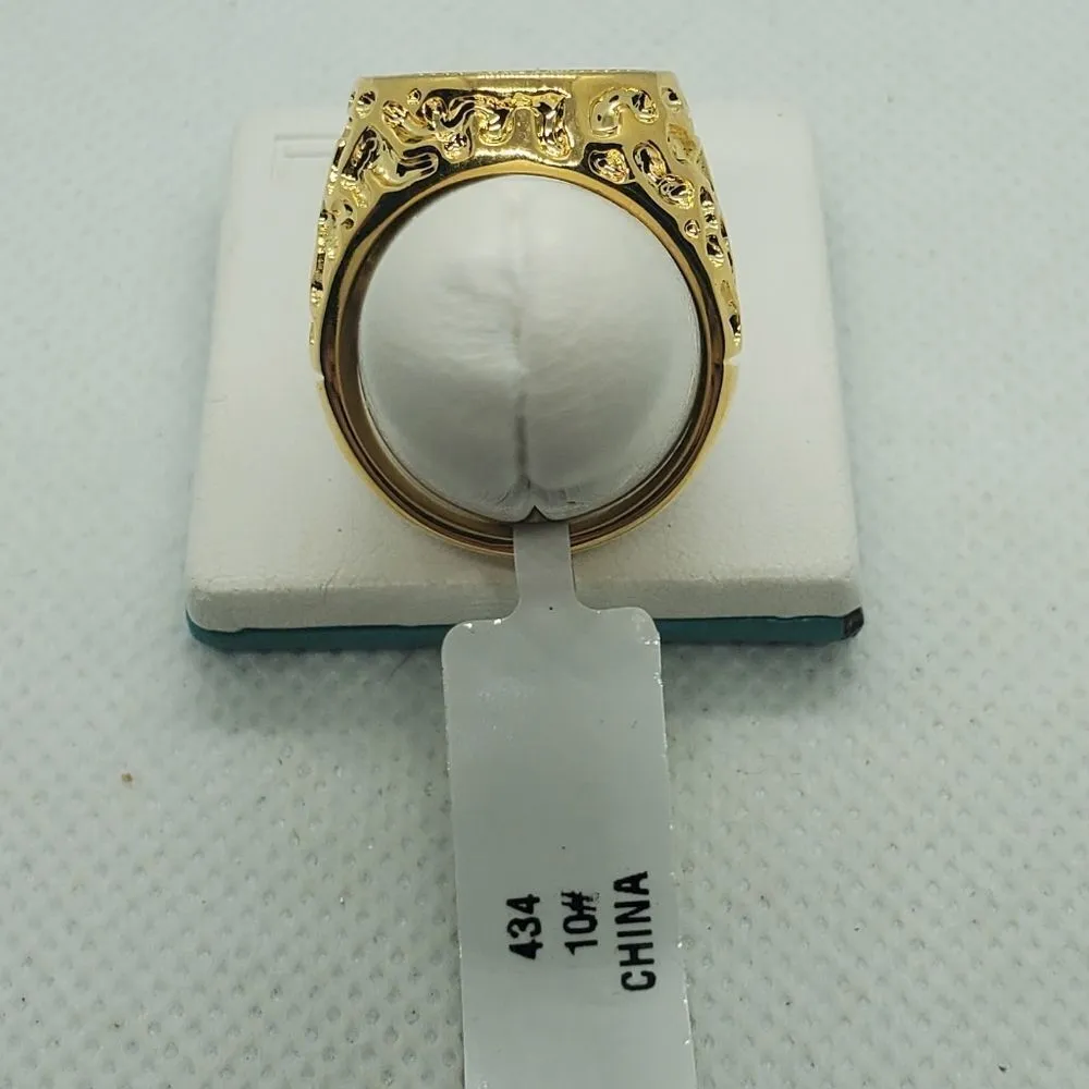 NWT Seta Gold Electroplated United State Eagle Coin Ring Size 10 - Image 4