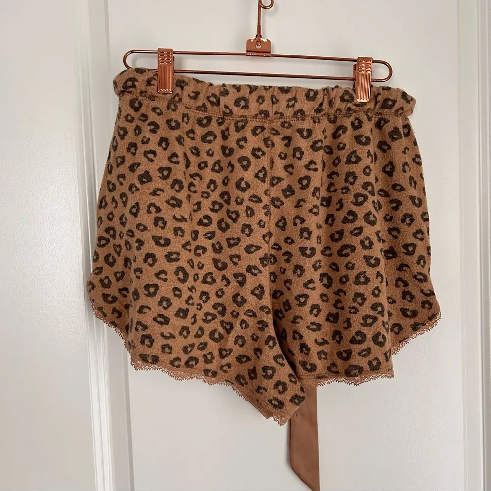 Abercrombie & Fitch  Leopard cheetah soft sleepwear pajama shorts - Image 2
