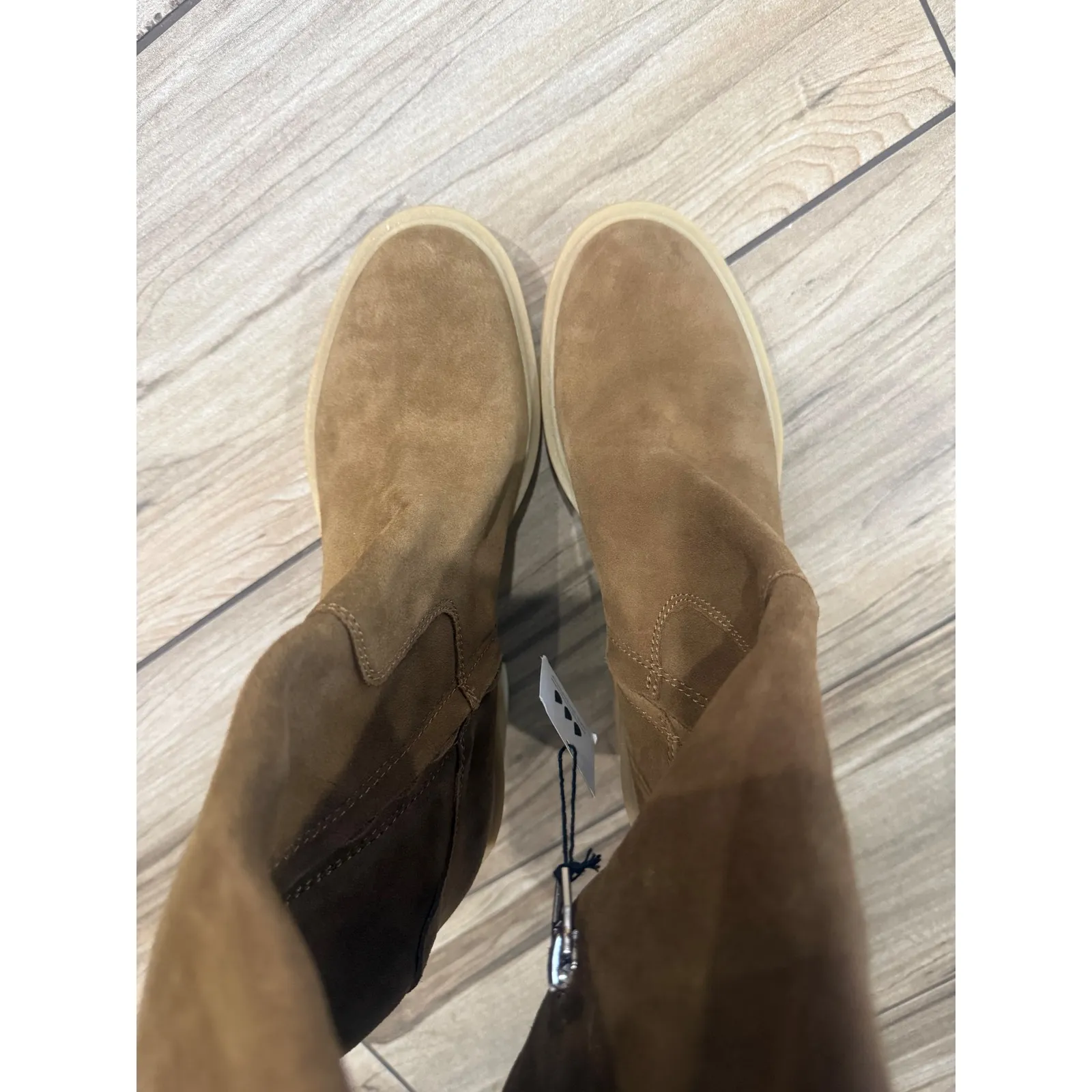 New! DOLCE VITA Boots Womens Suede Leather Corry H2O Tall Boots‎ Sz 7.5 $240 Brown - Image 6