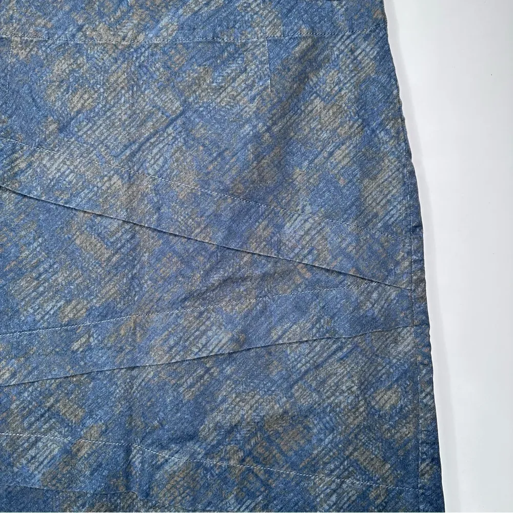 NIC+ZOE Blue Print Skirt Size 8 - Image 5