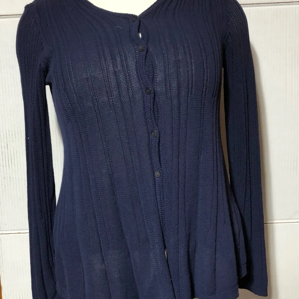 Navy blue foxcroft knitted sweater - never worn PXL 30” length - Image 6