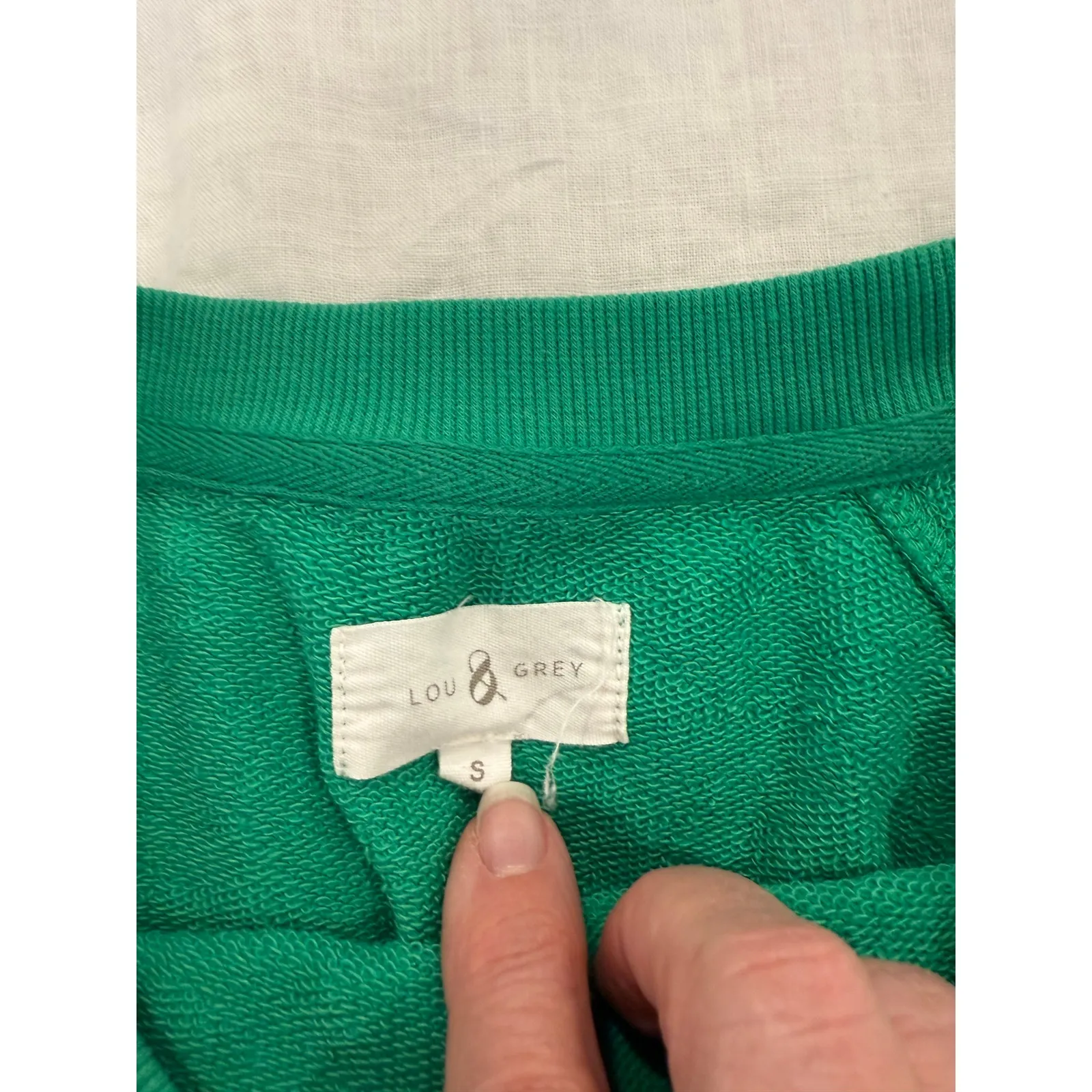 Lou&Grey Tennis League Sweatshirt Small & Pull On Pants Medium Green Outfit Set - Image 14