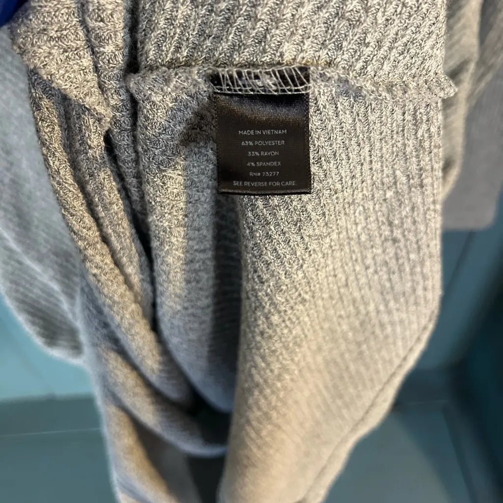 Simply Vera Vera Wang Long Sleeve Gray Dress | Size XS - Image 4