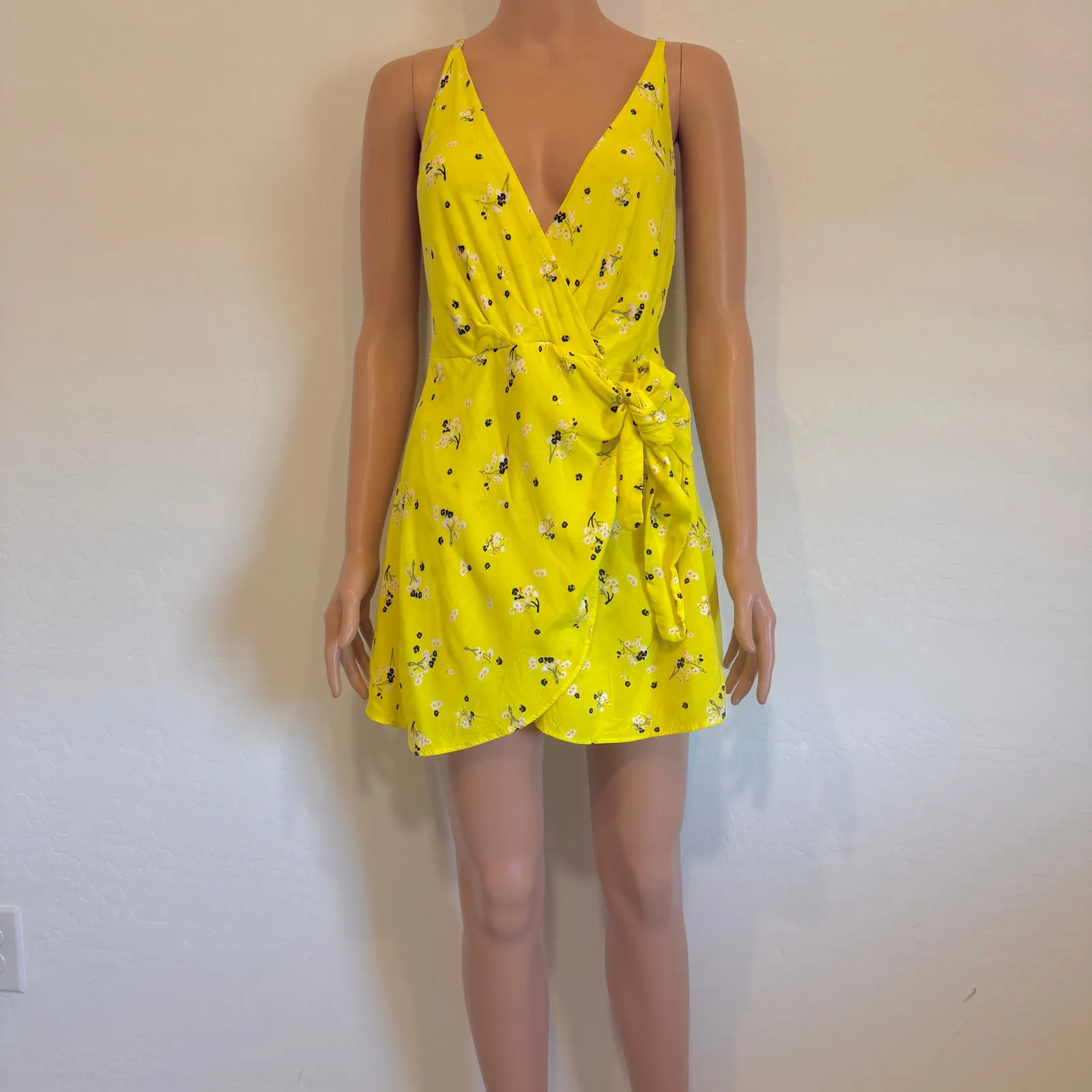 Free People Tango at Night 10 faux wrap tie flap front romper SH 3099 - Image 7