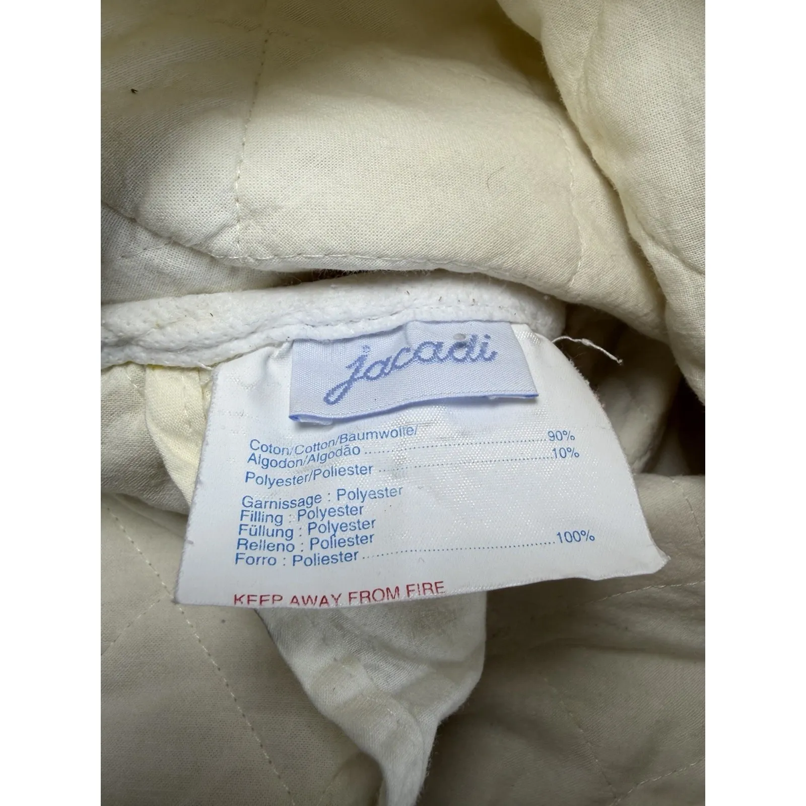 Jacadi Quilted‎ Baby Diaper Bag Yellow Tote French Boutique Retro Style - Image 10