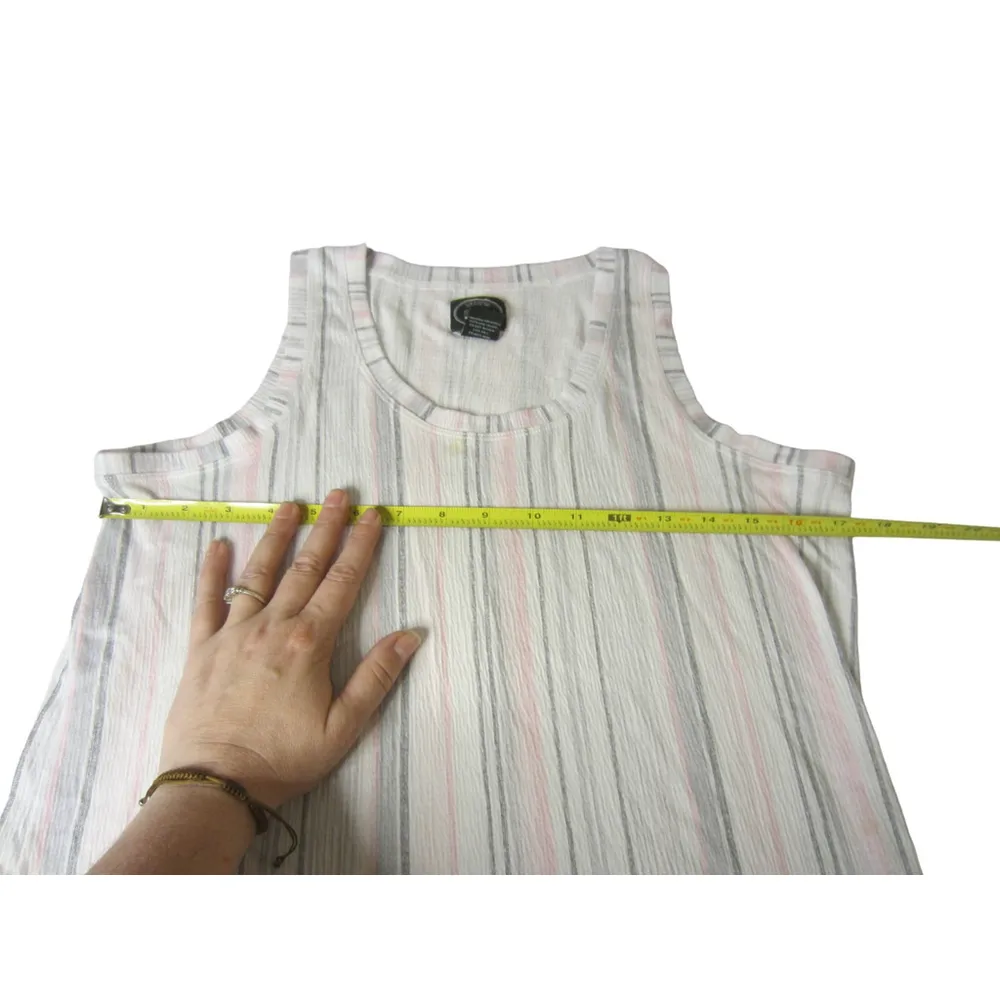 Laura Ashley Pajama Set Striped Soft Lounge Sleepwear Size S - Image 8