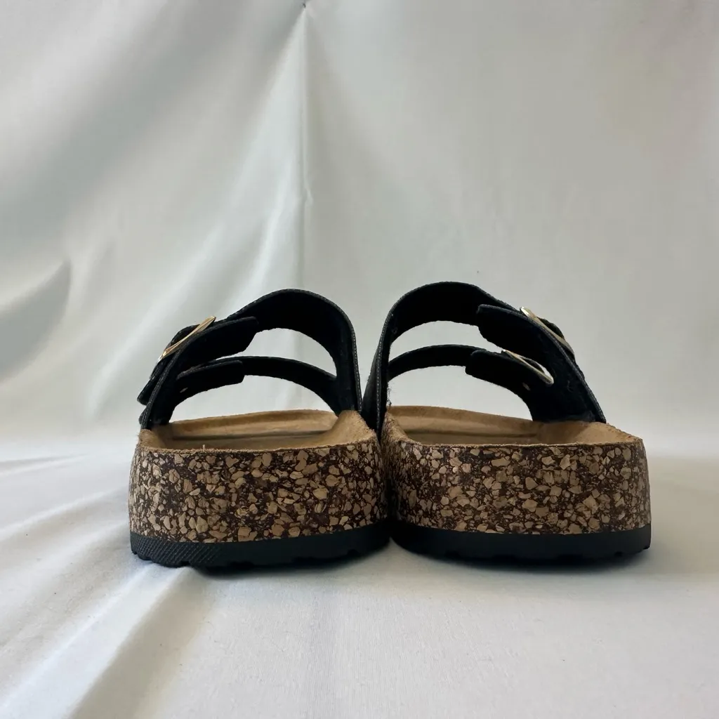 Sandals with Buckles Geo print buckle sandals women’s size 9 1/2 new Brown - Image 2