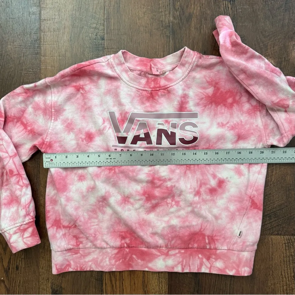 pink and white tie dye sweatshirt, size S - Image 7