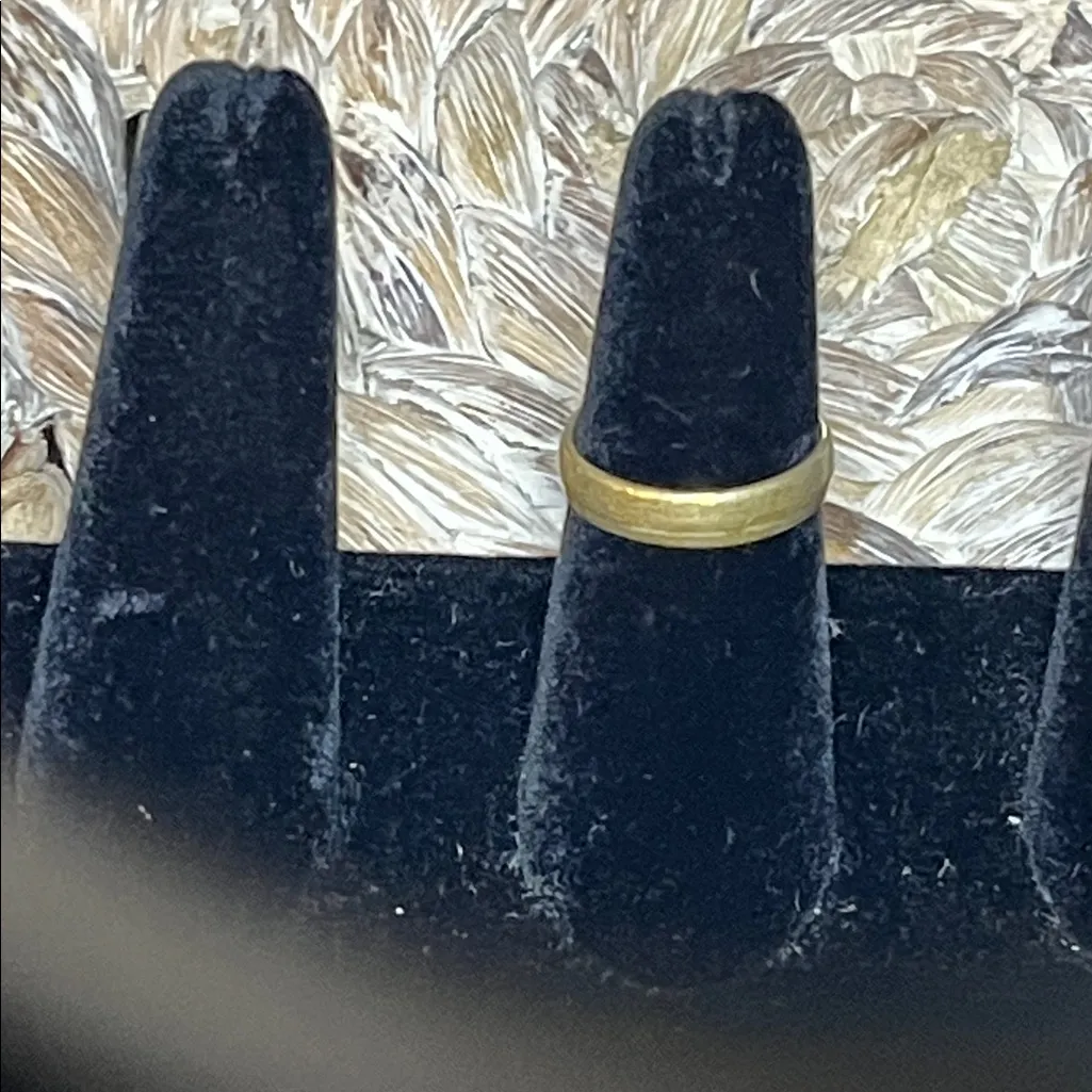 Silver Tone Sunstone Teardrop Ring Orange - Image 3