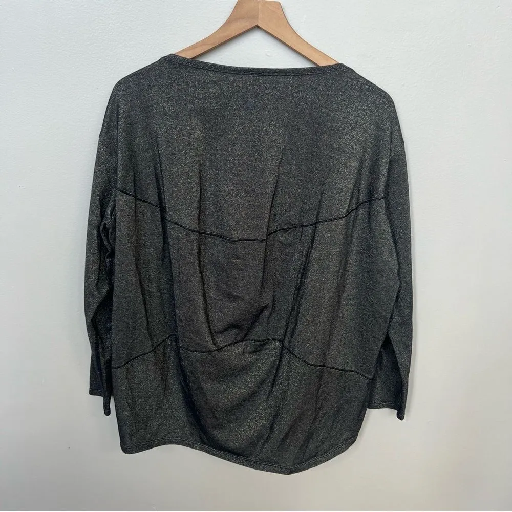 Lululemon Special Edition Back In Action Long Sleeve Shirt Black Spark Metallic - Image 5