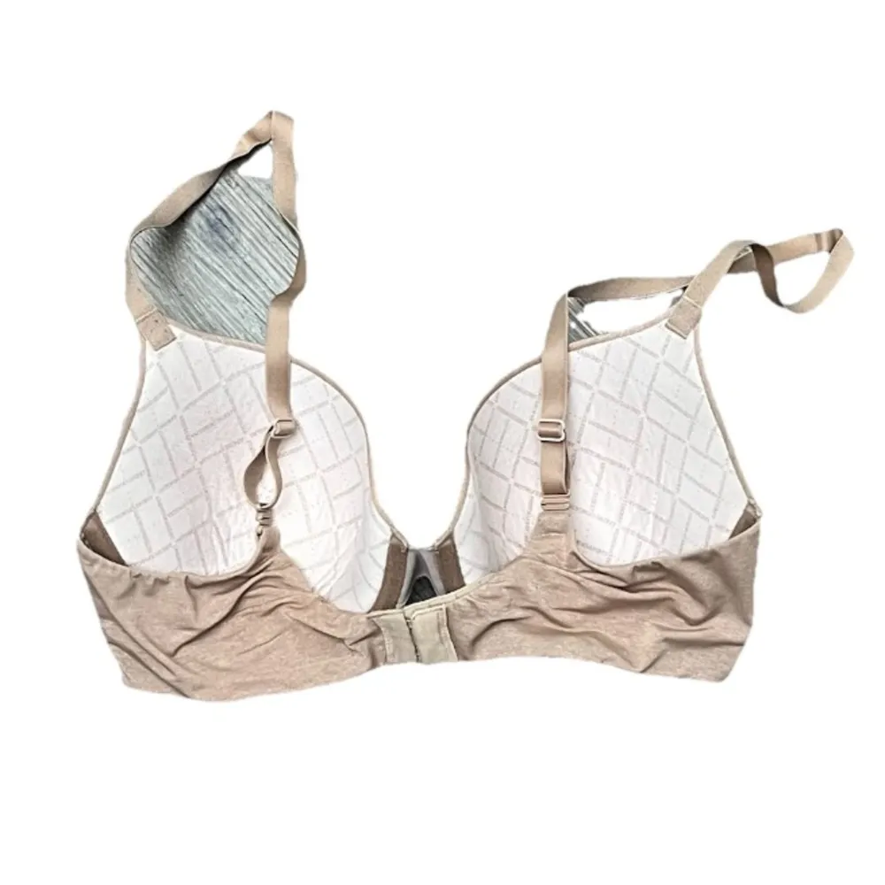 Victorias Secret 34D Bra Tan Uplift Beige Demi Underwire Back Closure Bra - Image 2