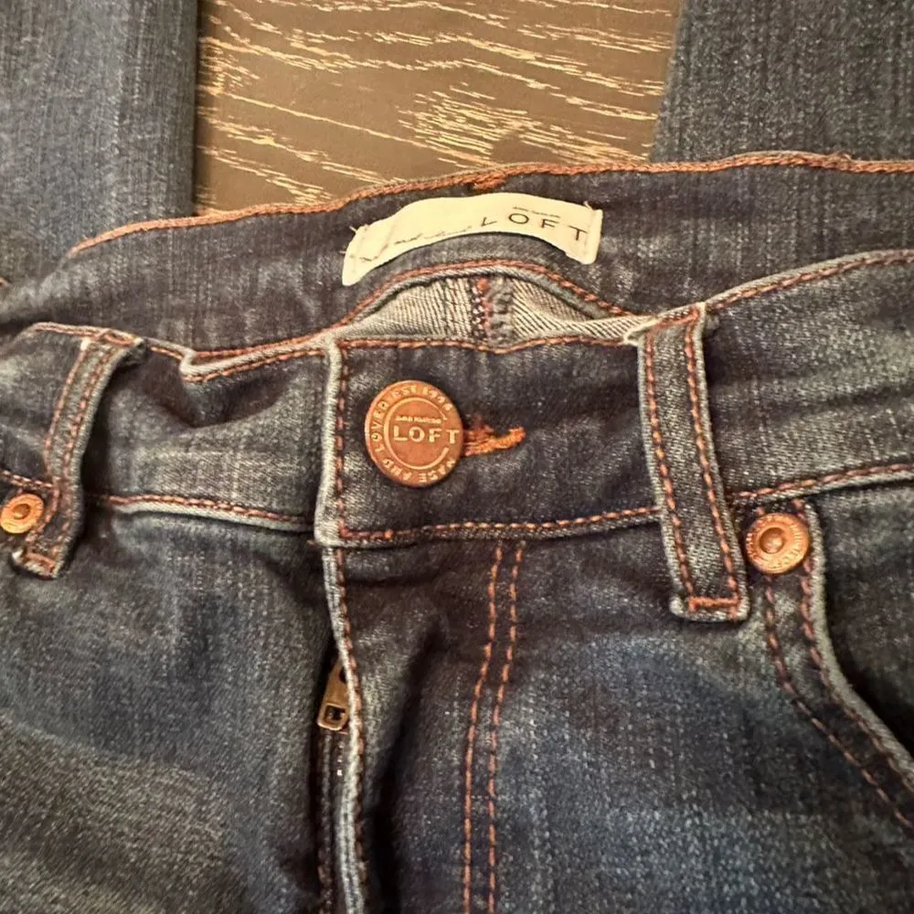 LOFT Modern Skinny Jeans Women's Blue Size 26 Denim Stretch Pants - Image 15