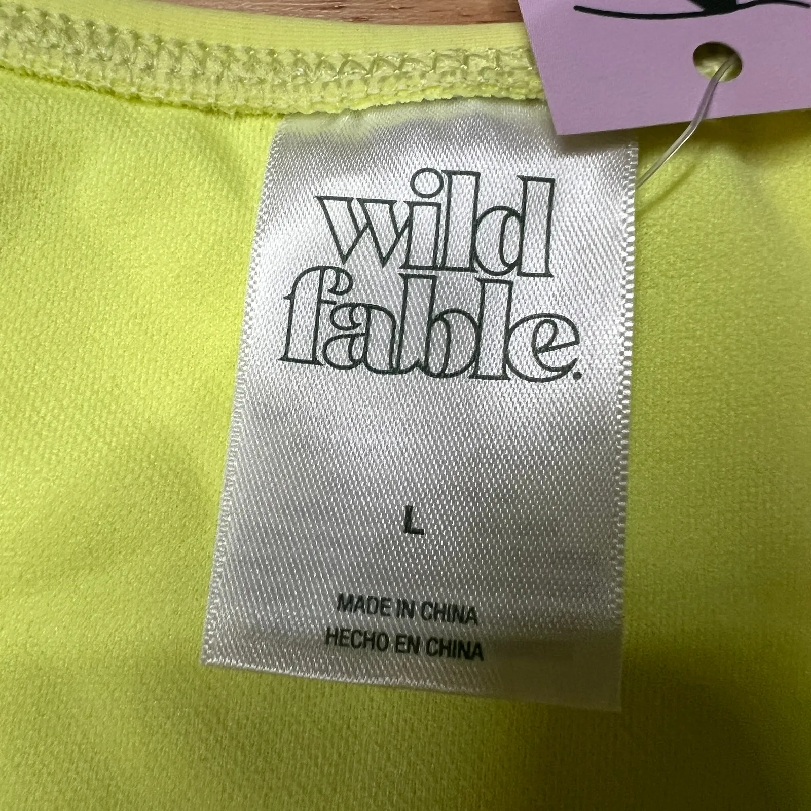 Wild Fable Women's Light Yellow High Leg Cheeky Bikini Bottom - Size Large - NWT - Image 2
