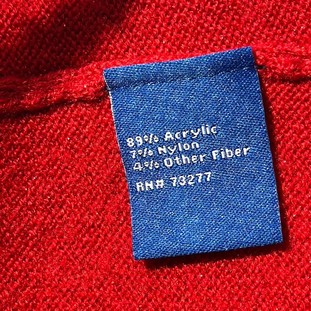 Apt. 9 Color-Block Crew Neck knit Sweater in Pink and Red - Image 4