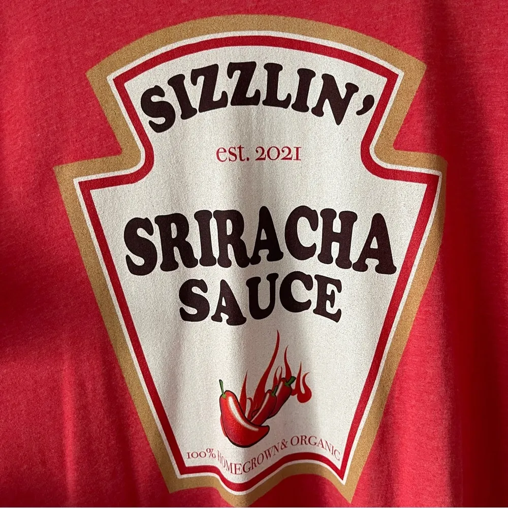 Sizzlin' Sriracha Sauce Graphic T - Image 2