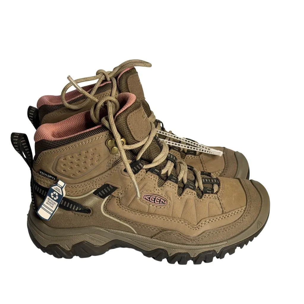 KEEN Targhee IV Waterproof Hiking Boots Womens Brindle Nostalgia Rose NEW SZ 5 - Image 2