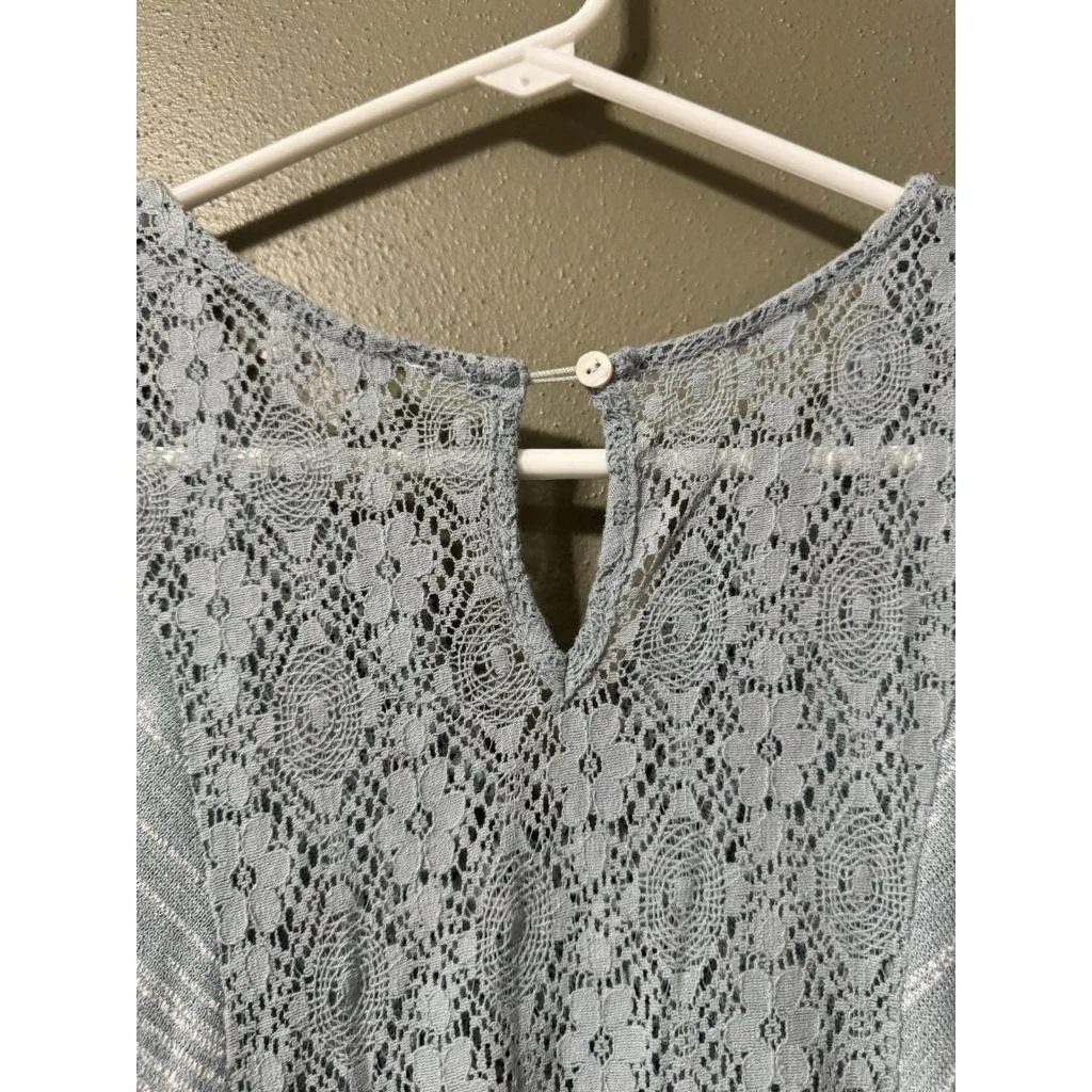 Umgee Women Size Medium Dress Shift Sleeveless Embroidery Boho Aztec Flowing Art - Image 8