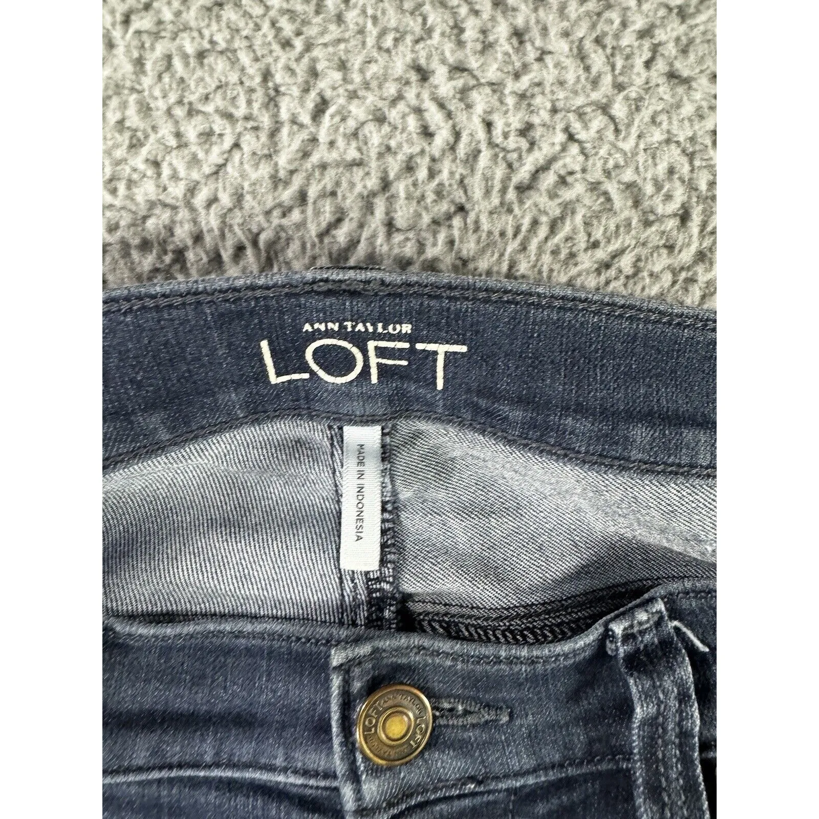 Ann Taylor Loft Jeans Women 28/6 Modern Skinny‎ Low Rise Dark Wash Blue Denim - Image 6