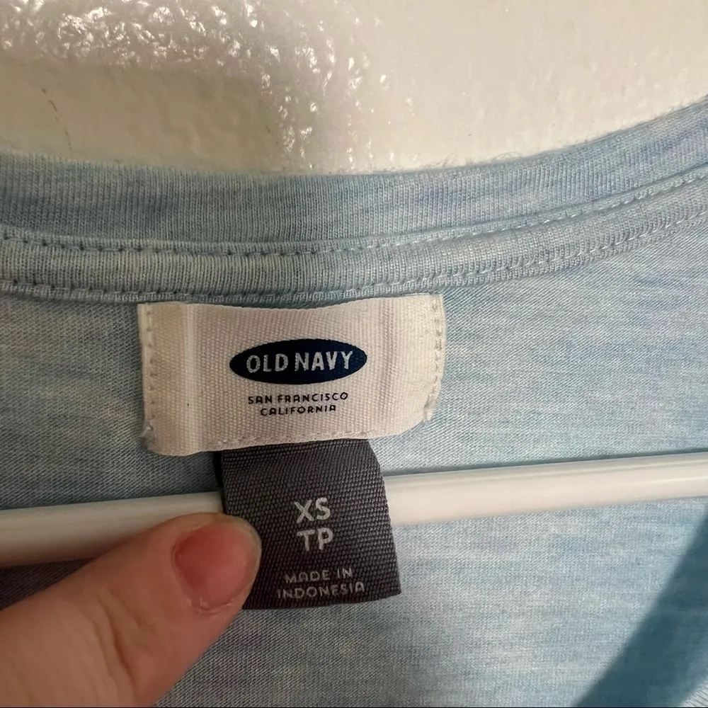 Old Navy Tulip Hem Tank Top Light Heather Blue - Image 8