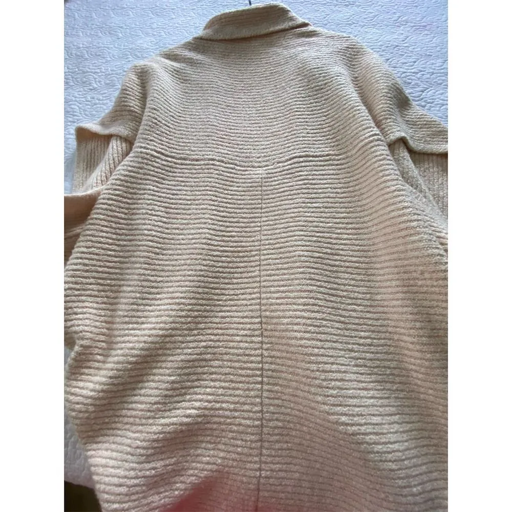 J. Jill Women's Pink and Cream Cozy Shrug Sweater One Size Size undefined - Image 7