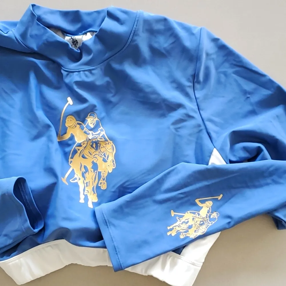 New US Polo Assn. Watermill Woman's Long Sleeve Cropped Top - Image 3